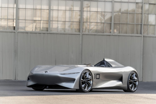 Bridging past and future, the INFINITI Prototype 10 recaptures the spirit of early speedsters for an era of electrified performance.